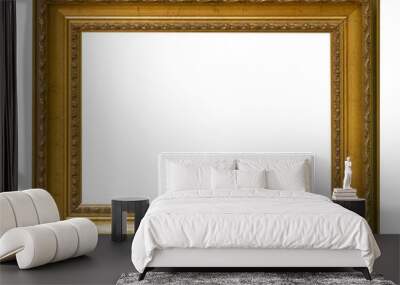 Frame picture antique antiques isolated on white background Wall mural