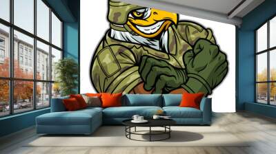 Military strong eagle Wall mural