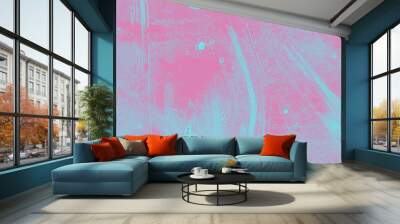 blue and pink hand painted brush grunge background texture	 Wall mural