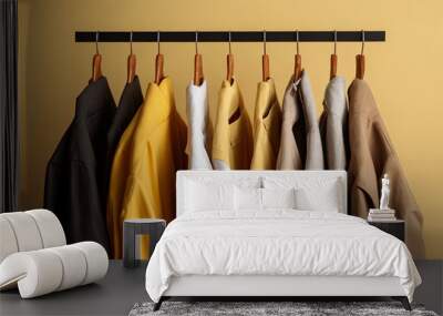 clothes on hangers Wall mural