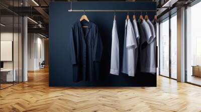 clothing on hangers Wall mural