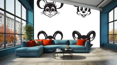 Mouse logo set - Premium design collection - Vector Illustration Wall mural