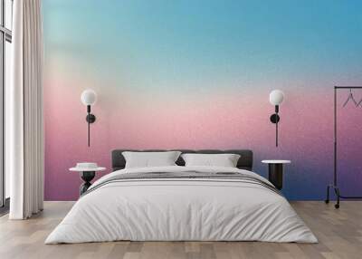 Abstract blurred blue and pink gradient background. Copy space for text. Wall mural