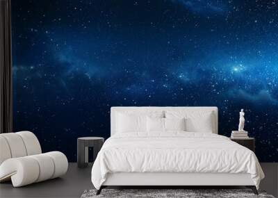 A night sky filled with stars and galaxies in the outer space of the universe Wall mural