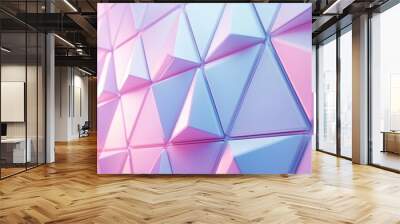 Futuristic, High Tech, light background, with a triangular block structure. Wall texture with a 3D triangle tile pattern. 3D render --ar 8:5 --v 6.1 Job ID: ad75c6c9-4b82-49f6-ab72-a9331bcd1966 Wall mural