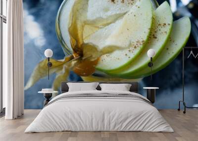 summer fresh cocktail with ice, fruit and vegetables Wall mural