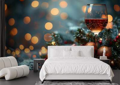 christmas background Wall mural