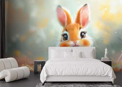 rabbit Wall mural