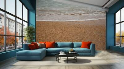 sand and waves Wall mural