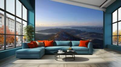 Travel over mountains and rocks. Snow, Blue Mountains and a lifelong expedition 2  Wall mural