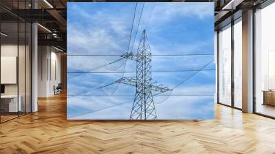 high voltage power lines Wall mural