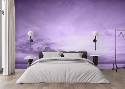 purple sky and clouds Wall mural