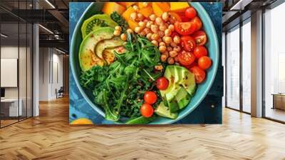 Avocado Treasure Salad Wall mural