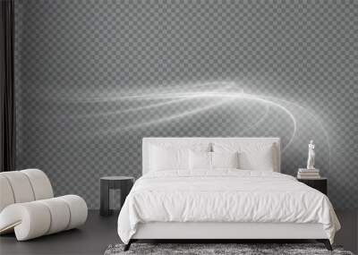  modern abstract high-speed motion effect png. It is also a futuristic dynamic line white motion technology. It can be used as a banner or poster design background idea. Fast white speed lines. Wall mural