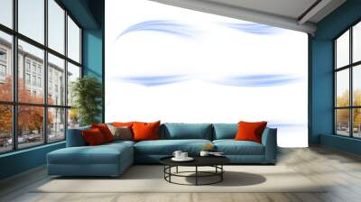 Luminous blue lines of speed. Light glowing effect . Abstract motion lines. White background isolated Light trail wave, fire path trace line, car lights, optic fiber and incandescence curve twirl.	
 Wall mural