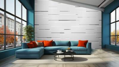 3d monochrome gray illustration. Gray wall of stone. Background from various rectangles Wall mural