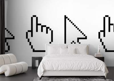 Cursor mouse icon set. Linear style. Vector icons Wall mural