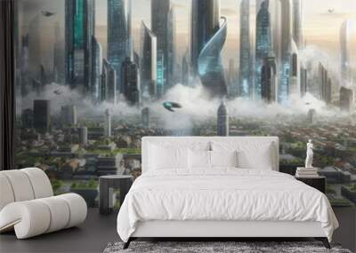 air pollution Wall mural