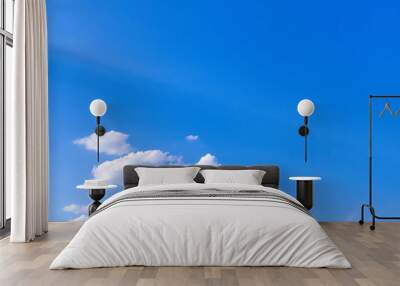 Clouds on blue sky background Wall mural