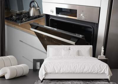 NEw electric oven in modern kitchen interior Wall mural