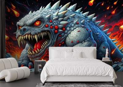 monster in the night Wall mural