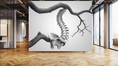 3d rendered illustration of a human skeleton Wall mural