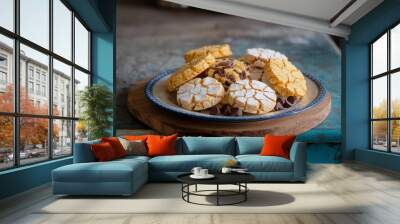 cookies on a plate Wall mural