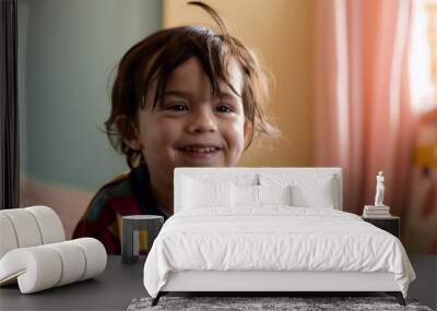 portrait of a smiling child Wall mural