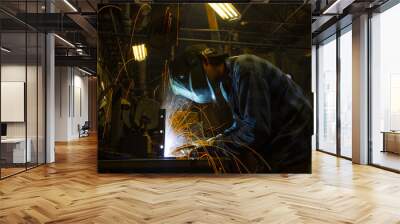 welder at work Wall mural