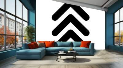 Arrow chevron symbol. Black arrows symbols set. Blend effect. Vector isolated on white. Wall mural