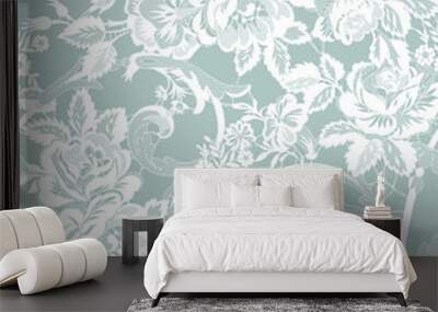 floral lace seamless pattern Wall mural