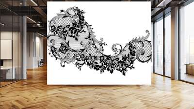 lace flower element Wall mural