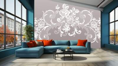 lace flowers decoration element Wall mural