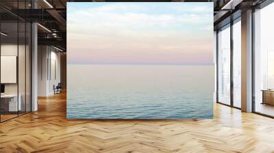 The sea during sunset. Calmness and pacification. Wall mural