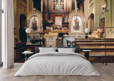 interior of the church of the holy sepulchre Wall mural