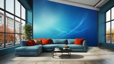 Abstract blue light streaks on a dark gradient background

 Wall mural