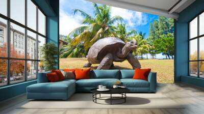 turtles tongue in a island of Seychelles Wall mural