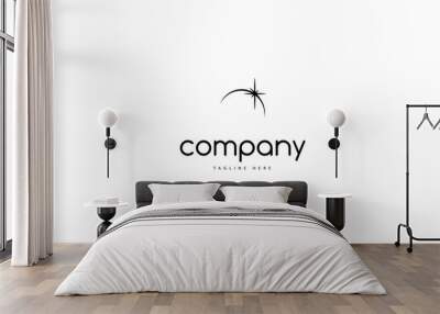 Sun rise logo Wall mural