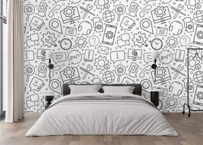 Vector support pattern. Support seamless background	 Wall mural