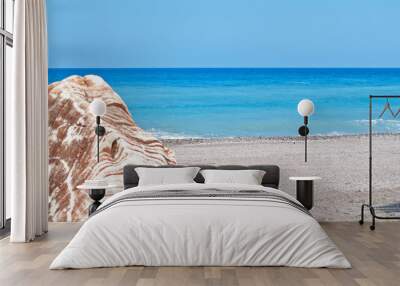 beautiful clear sea, soft waves, close up, no focus Wall mural