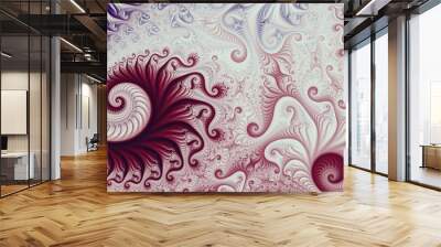 Fractal colorful background. Bright beautiful spiral background. Wall mural