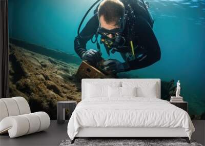 underwater archaeologist Wall mural