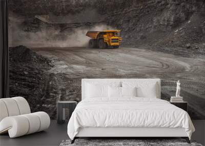  mining truck in a coal mine Wall mural