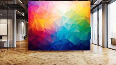 A colorful background with a sun in the center Wall mural