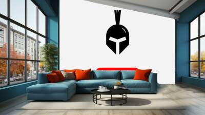 Warrior Helmet Icon Vector Illustration Eps10 Wall mural