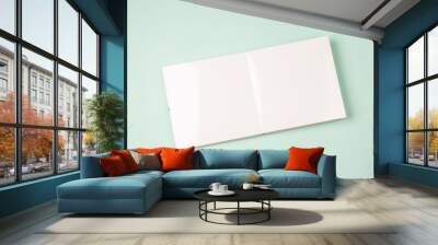 photobook open book pages white Wall mural