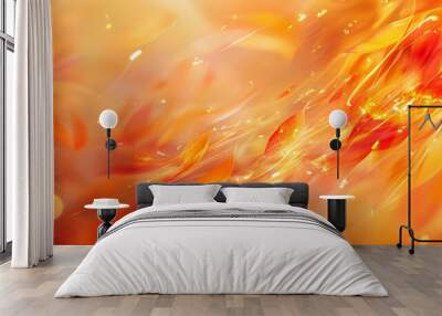 Dynamic autumn colors blend and swirl in bright light, representing the lively and warm spirit of the fall season.
 Wall mural