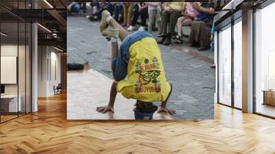 Street dances in the city of Chernigov, Ukraine, June 2017 Wall mural