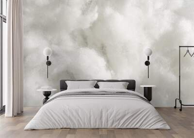 white cotton texture is soft, fluffy wadding background Wall mural