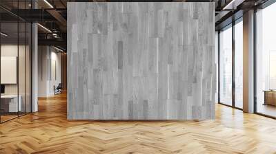 White laminate floor texture background. grey natural wooden polished surface parquet Wall mural